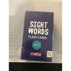 Merka Sight Words Flash Cards Set F NWT 150 Words